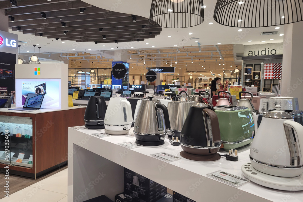 PENANG, MALAYSIA 24 FEB 2023 Interior view of modern kitchen