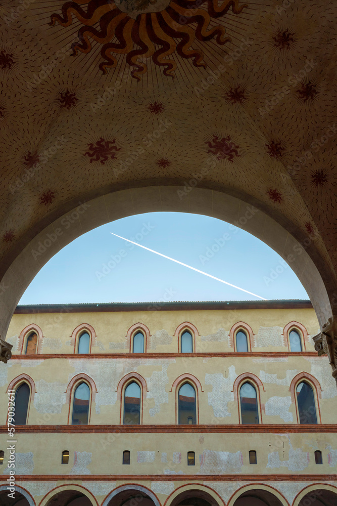 Castello Sforzesco, medieval castle of Milan