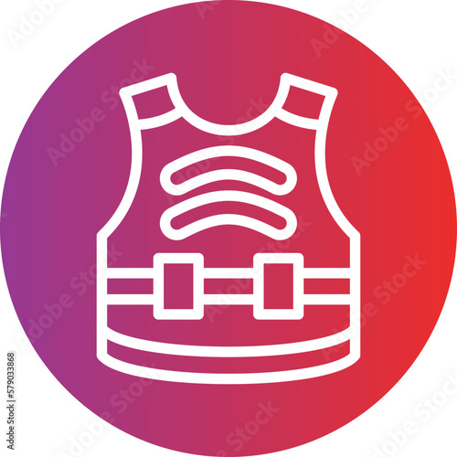 Vector Design Bulletproof Vest Icon Style