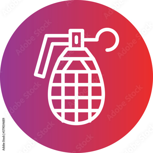 Vector Design Grenade Icon Style