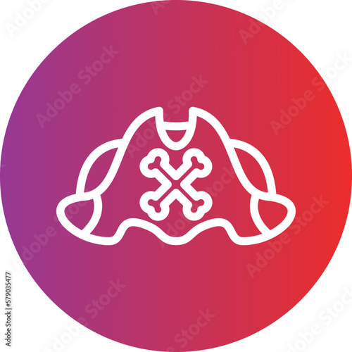 Vector Design Pirate Cap Icon Style