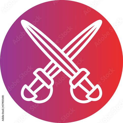 Vector Design Swords Icon Style