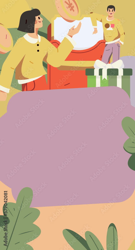 Festive Shopping E-Commerce Online Shopping People Flat Vector Concept Operation Hand Drawn Illustration
Festive Shopping E-Commerce Online Shopping People Flat Vector Concept Operation Hand Drawn Illustration