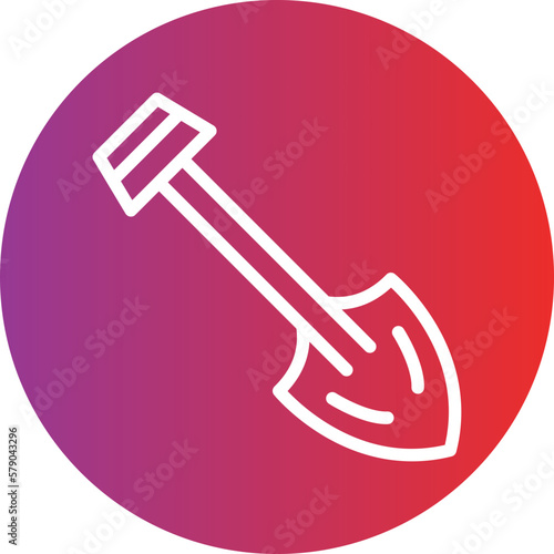 Vector Design Shovel Icon Style