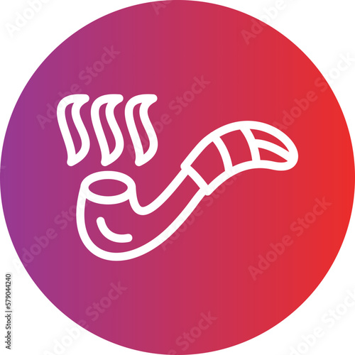 Vector Design Smoking Pipe Icon Style