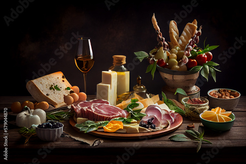 TABLE OF COLD CUTS AND CHEESES 05