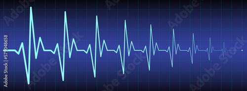 ecg, ekg monitor with cardio diagnosis illustration. Heart rhythm line vector design to use in healthcare, healthy lifestyle, medicine, ekg, ecg concept illustration projects. 