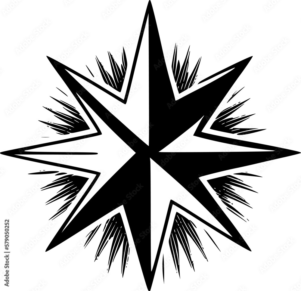 Star - Minimalist and Flat Logo - Vector illustration Star - Minimalist and Flat Logo - Vector illustration