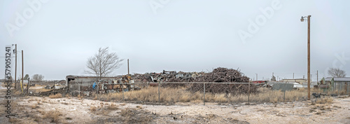 Wallpaper Mural Panoramic view of a scrap metal yard in Hobbs, New Mexico, USA Torontodigital.ca