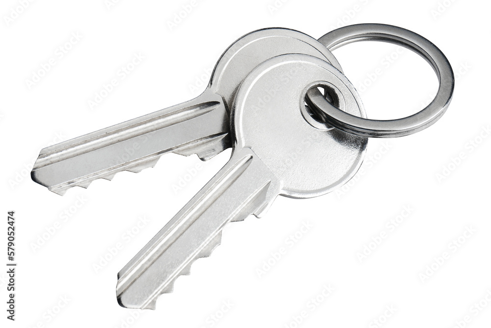 Fotografie Two house keys cut out