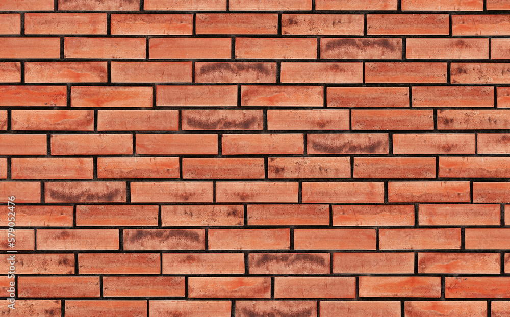 Fondo con detalle y textura de pared con ladrillos ceramicos de tonos marrones Fondo con detalle y textura de pared con ladrillos ceramicos de tonos marrones