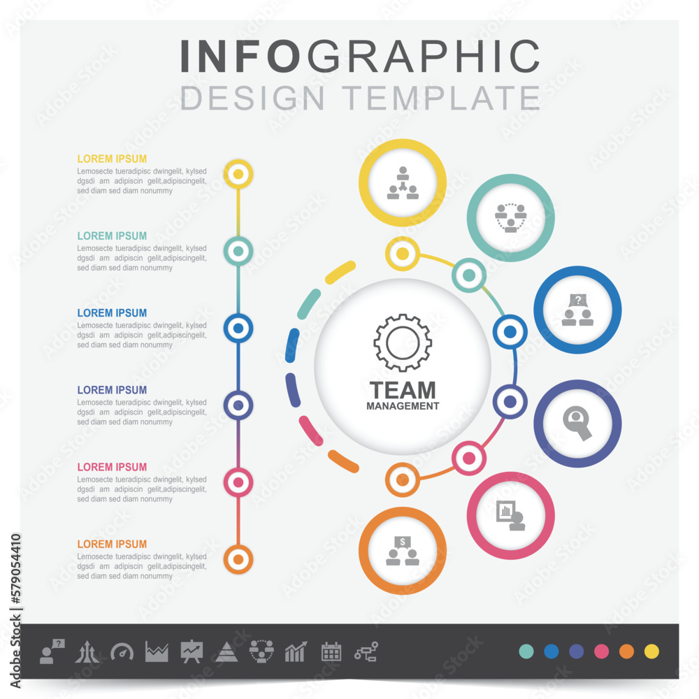 Infographic business plan and icons set Infographic business plan and icons set
