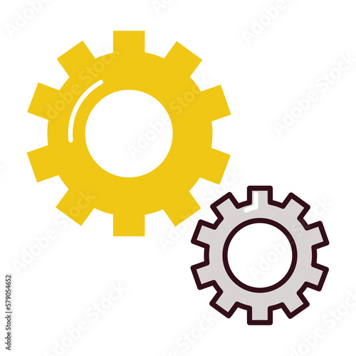 gear png icon with transparent background