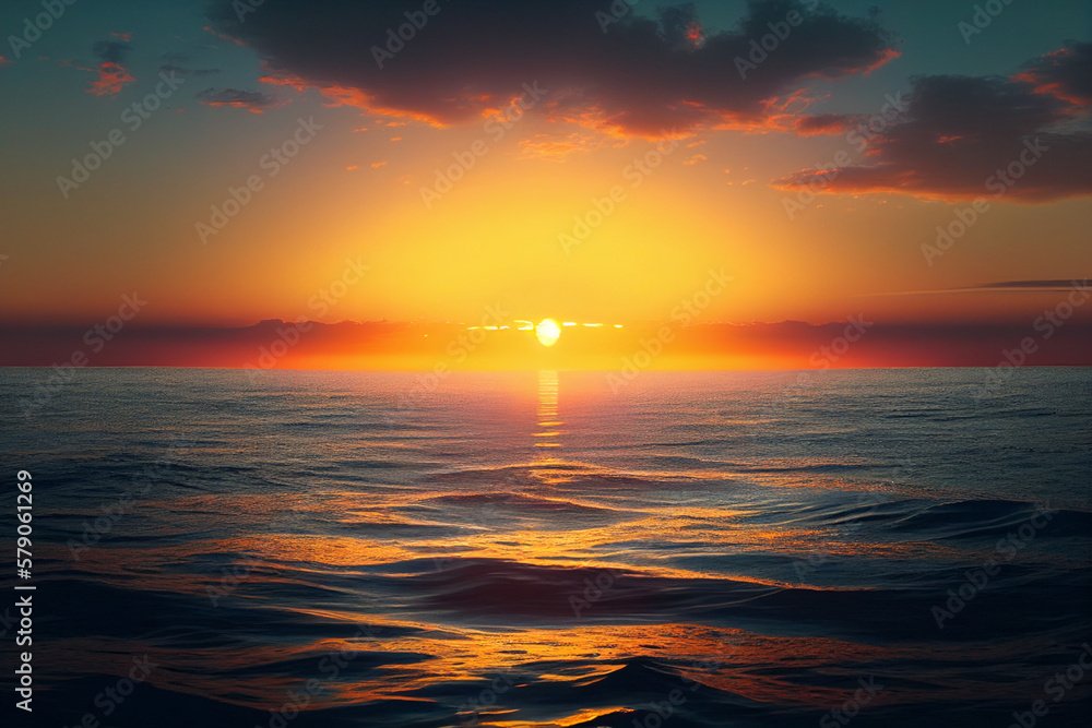 Obraz premium Colorful nature sea sky, sunset,sunrise over the sea,ocean. Scenery sunset,sunrise sea landscape. Empty tropical landscape.