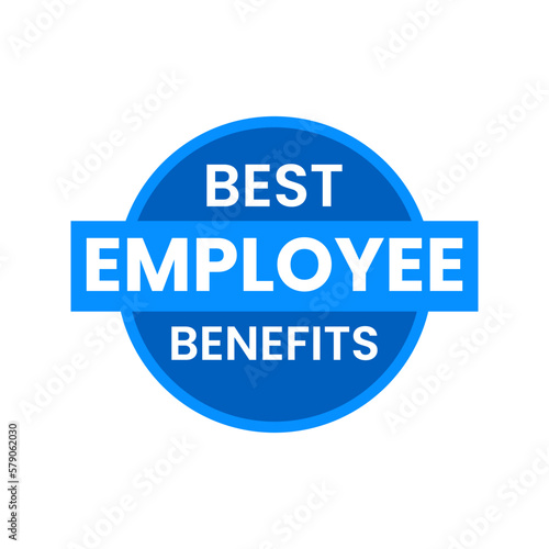 Best employee benefits employment performance icon badge design vector