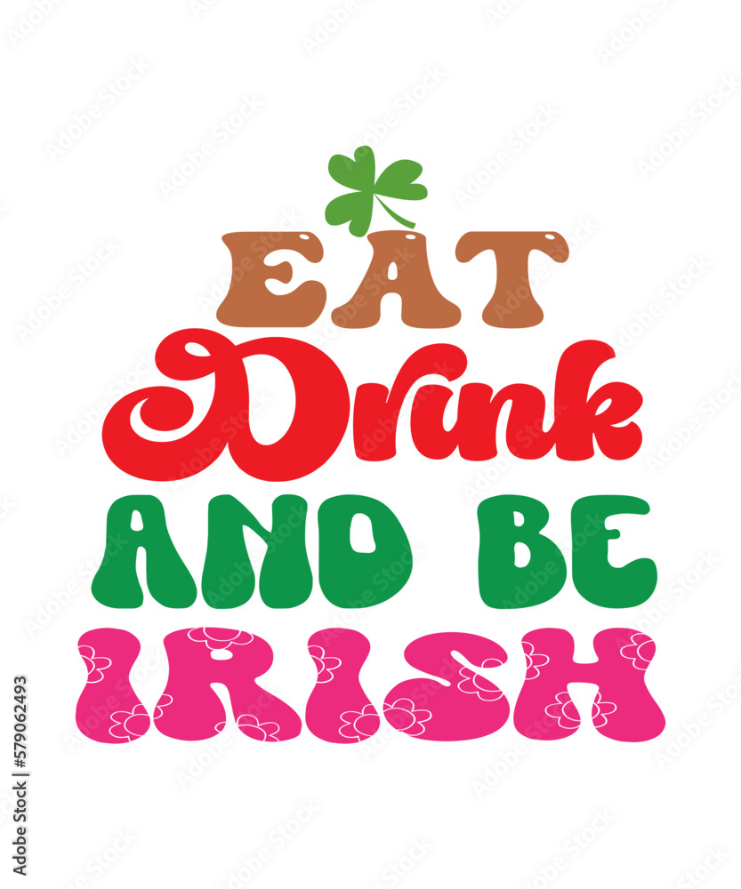 Fototapeta premium St PATRICKS SVG Bundle, Lucky Svg, St. Patrick's Day ClipArt, Saint Patricks Day SVG, St Patricks Day Rainbow, Patricks Day Svg, Patrick's, St Patrick's Day Quotes, Retro Groovy Wavy, Rainbow svg, Lu