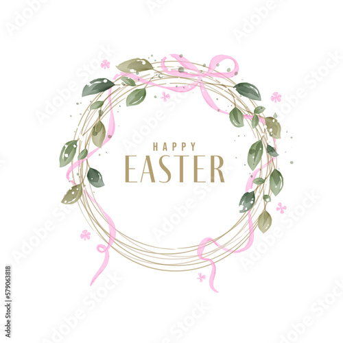 Happy easter card template in rustic style. concept cover. A set of greeting cards.