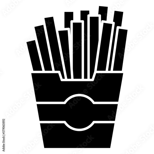 french fries in a box