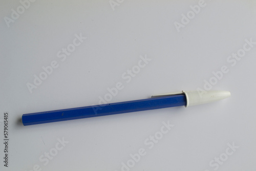 blue ballpoint pen