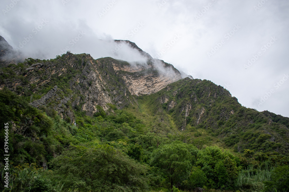 clouds over the mountains