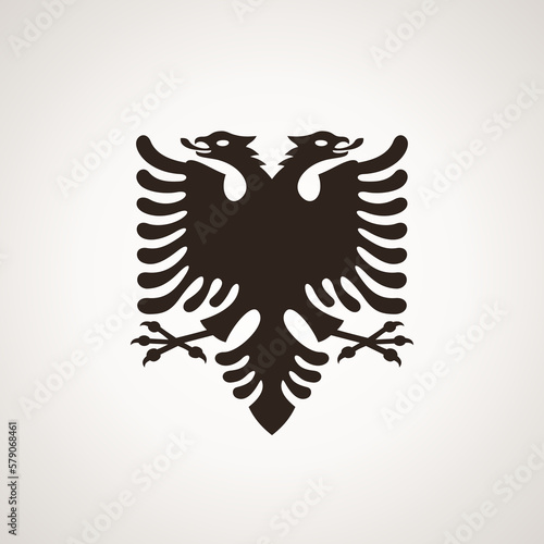 Symbol from the flag of Albania