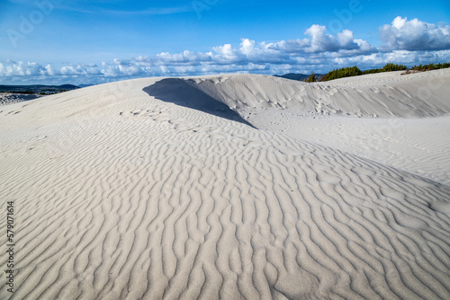 Fototapeta Naklejka Na Ścianę i Meble -  footprints in the dunes at sardinia