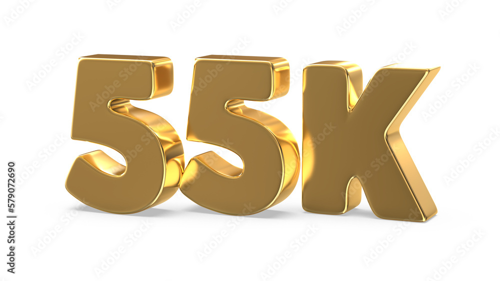 Fototapeta premium Number 3D Gold 3D Render