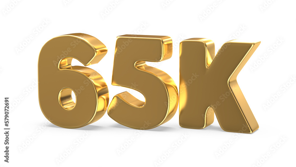 Fototapeta premium Number 3D Gold 3D Render