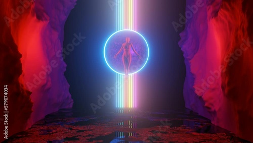 Angel Sci-Fi colors planet loop