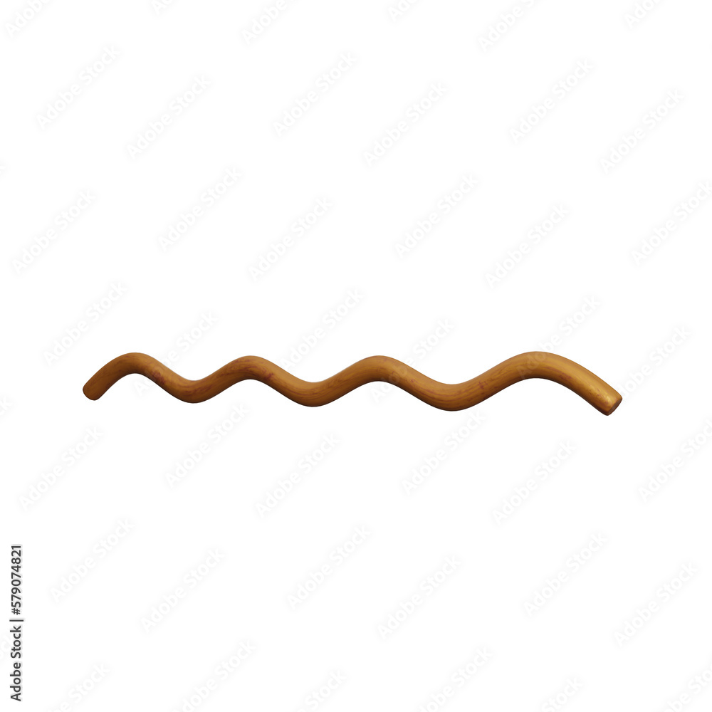 3D Squigly Line Illustration 3D Squigly Line Illustration