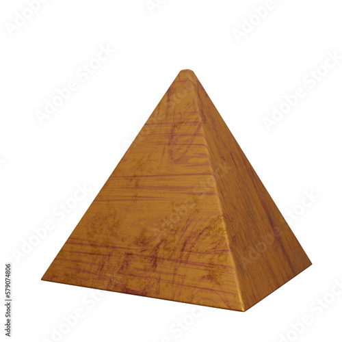 3D Pyramid Illustration