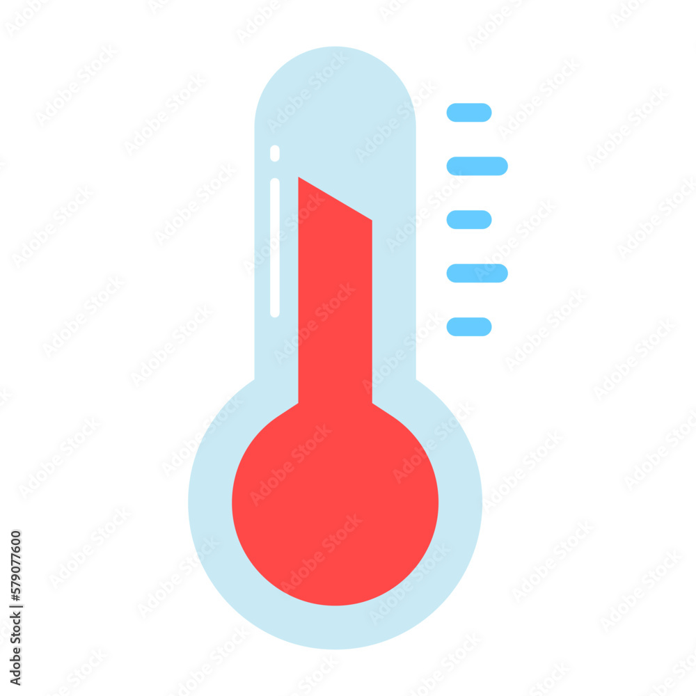 Temperature measuring device, thermometer vector in trendy style Temperature measuring device, thermometer vector in trendy style