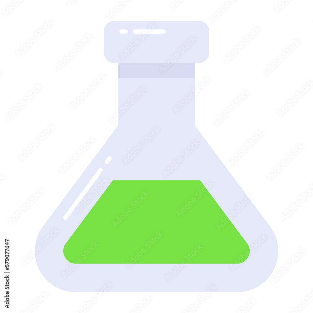 Liquid inside flask showing concept of lab experiment Liquid inside flask showing concept of lab experiment