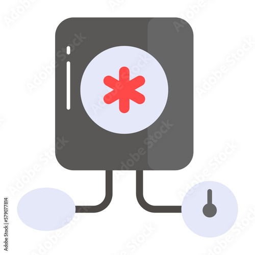 An icon of Bp apparatus vector design of medical instrument