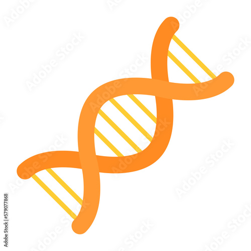 Deoxyribonucleic acid vector trendy style, medical icon