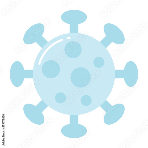 Viral coronavirus vector design in trendy style, infectious disease