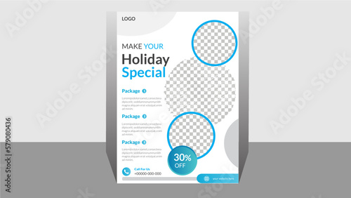  Travel agency Holidays print template Brochure design, cover modern layout, poster, flyer in A4 Travel poster or flyer design. 