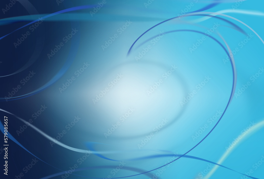 abstract background in blue -aqua colors with light gradient in the middle and blurred swirled wavy ribbons abstract background in blue -aqua colors with light gradient in the middle and blurred swirled wavy ribbons