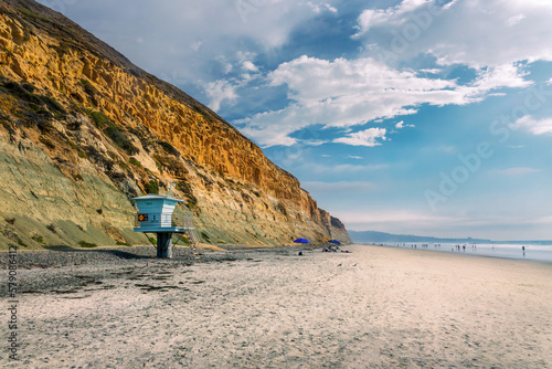Фотография Torrey pines beach landscape, San Diego California