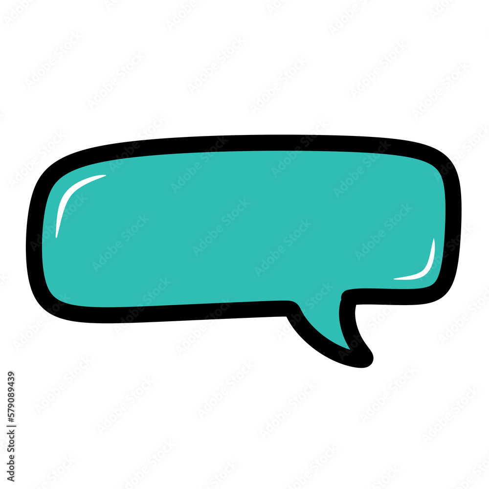 Naklejka premium colorful speech bubble.