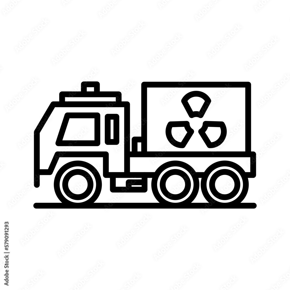 Neclear Truck Icon Design Neclear Truck Icon Design