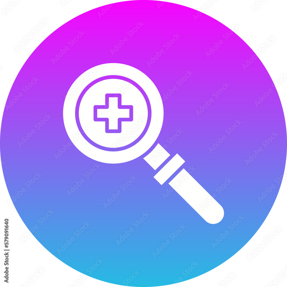 Zoom In Gradient Circle Glyph Inverted Icon Zoom In Gradient Circle Glyph Inverted Icon