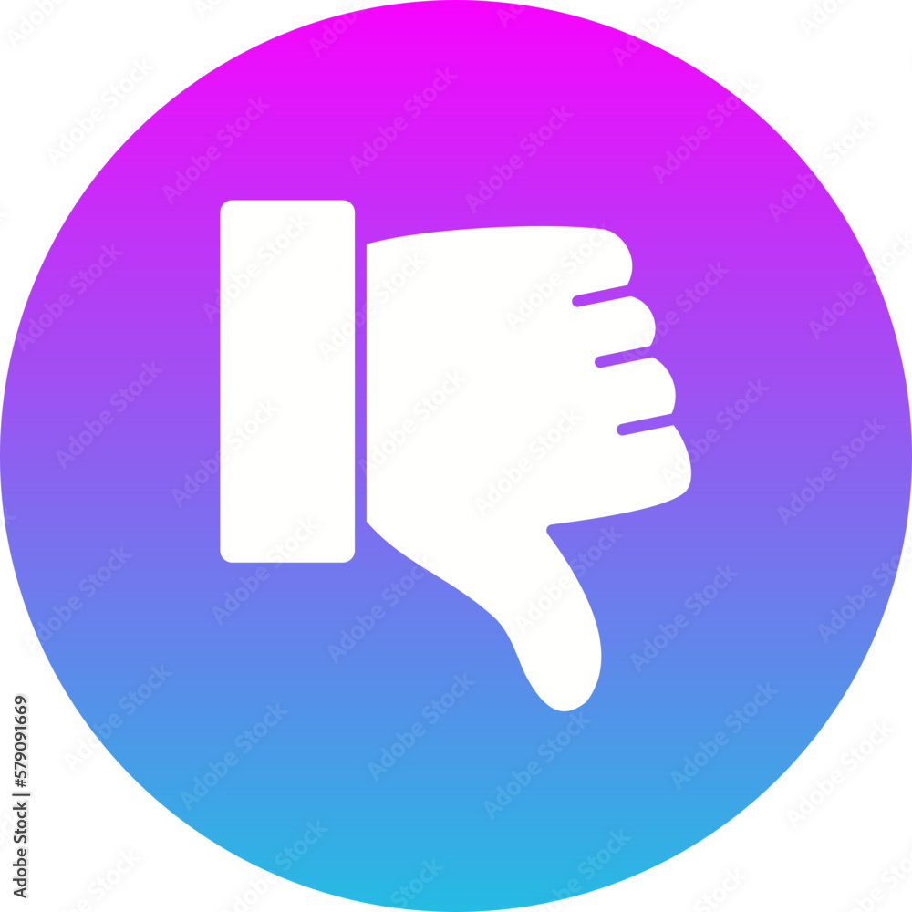 Dislike Gradient Circle Glyph Inverted Icon Dislike Gradient Circle Glyph Inverted Icon