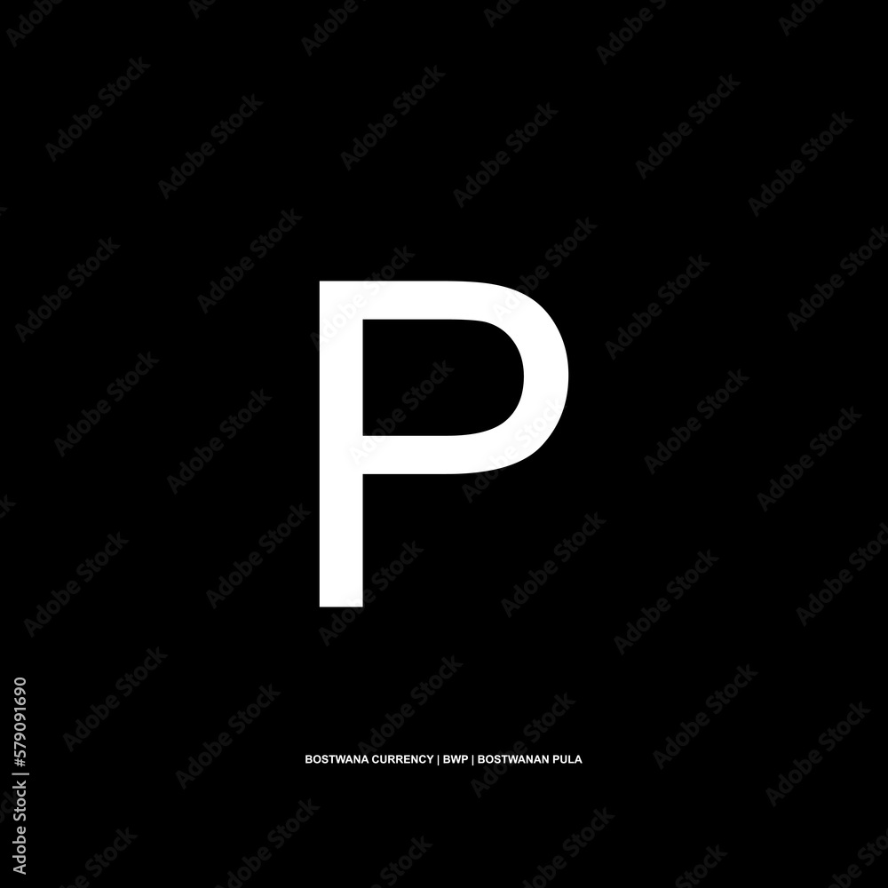 Bostwana Currency Symbol, Botswanan Pula Icon, BWP Sign. Vecto Illustration Bostwana Currency Symbol, Botswanan Pula Icon, BWP Sign. Vecto Illustration