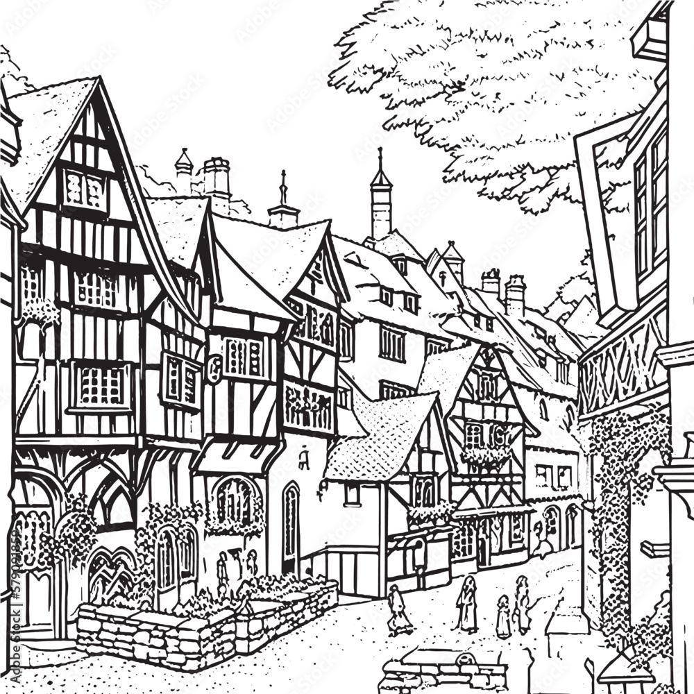 The coloring book features intricate designs inspired by architecture ...
