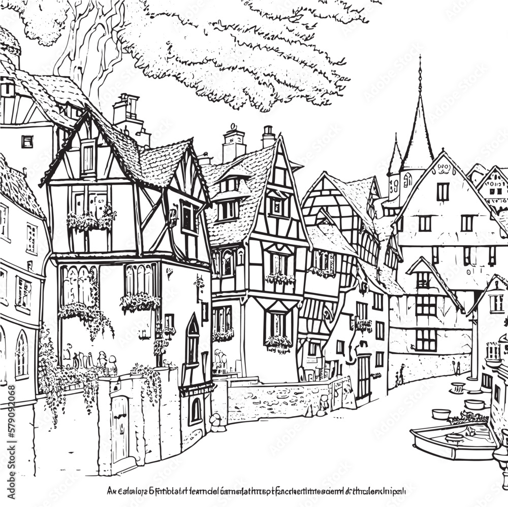 The coloring book features intricate designs inspired by architecture ...