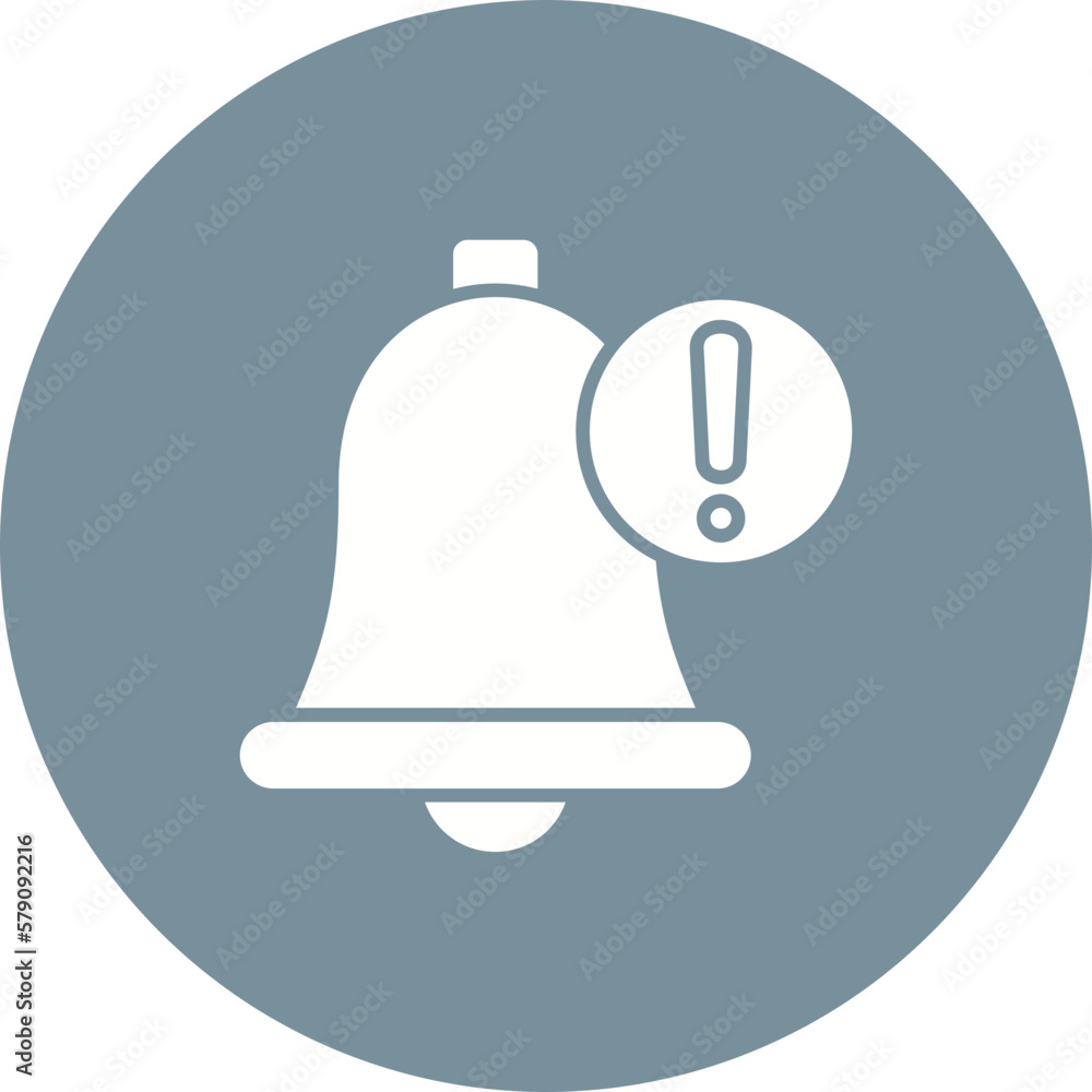 Obraz premium Notification Multicolor Circle Glyph Inverted Icon