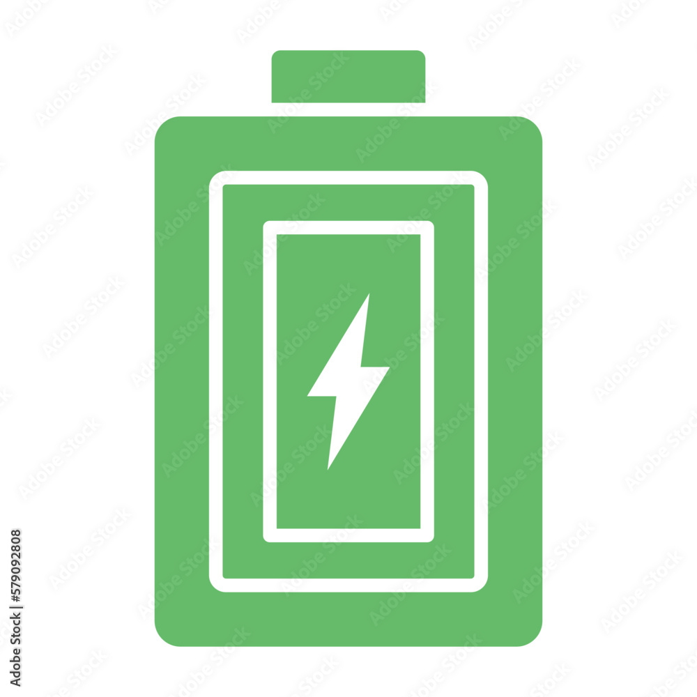 Battery Multicolor Glyph Icon Battery Multicolor Glyph Icon