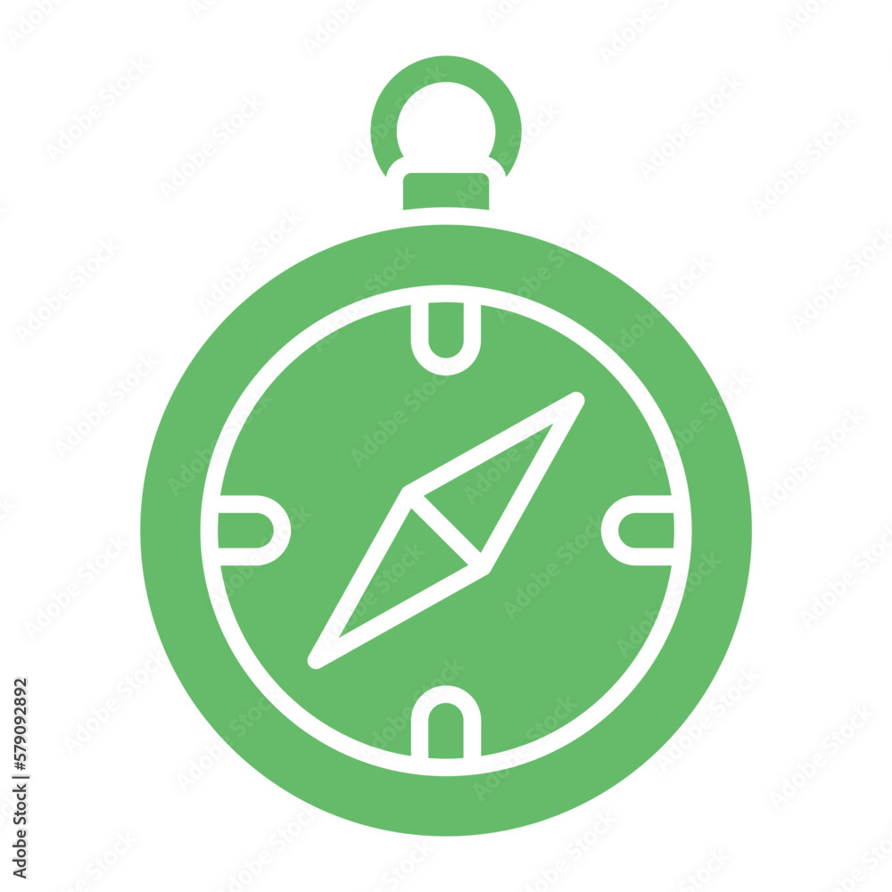 Compass Multicolor Glyph Icon Compass Multicolor Glyph Icon