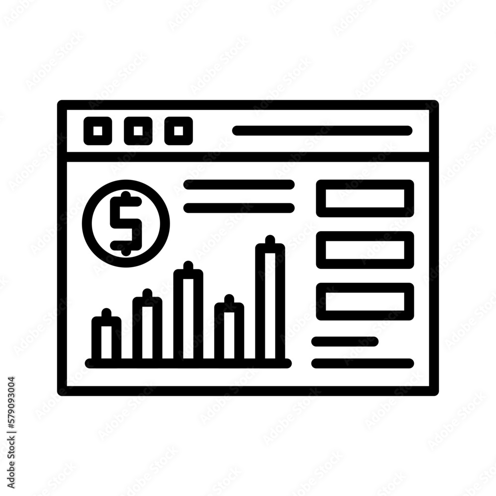 Stock Market Webpage Icon Design Stock Market Webpage Icon Design